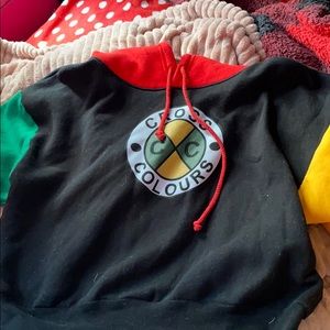 Cross colored hoodie